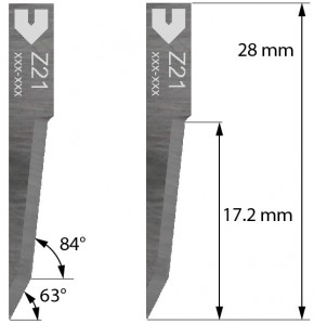 K21a oscillating blade pointed, asynchron